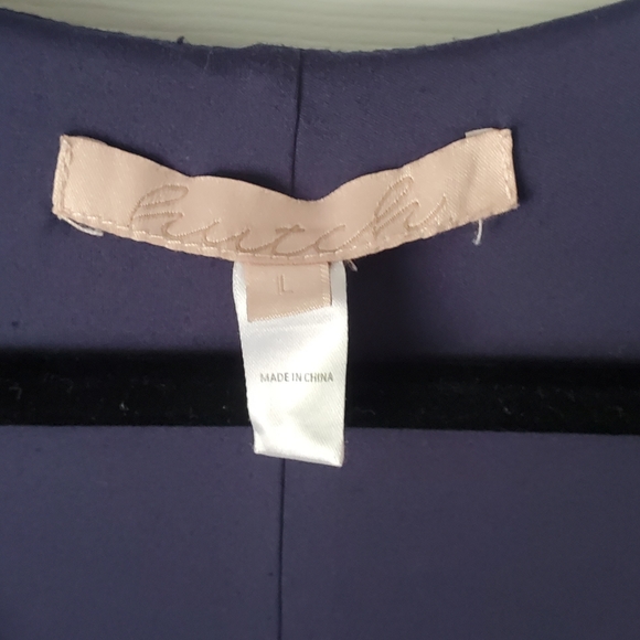 Hutch Wrap Stripe Midi Dress 90s sz L - Picture 6 of 14